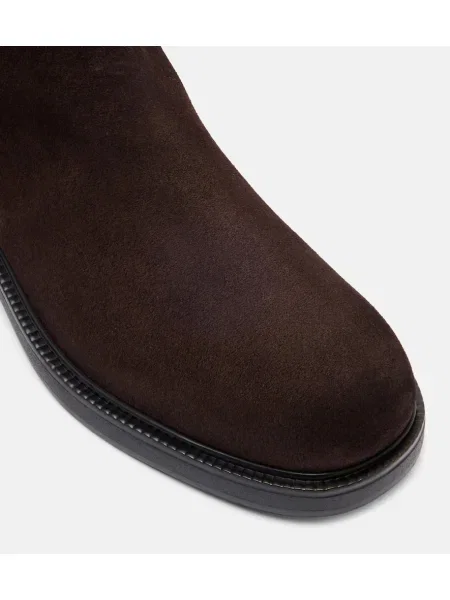 Cizme Tod's din piele de căprioară maro