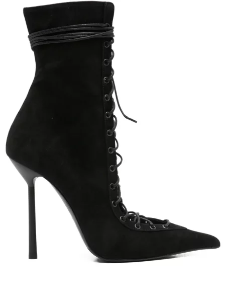 Botine Le Silla cu șireturi din dantelă negru