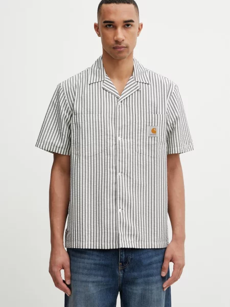 Carhartt WIP S/S Leavel Shirt cămașă din pentru bărbați