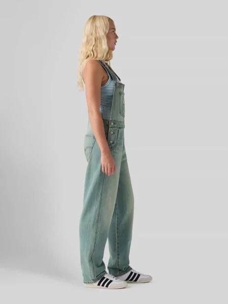 Kombinezon o kroju regular fit z czystej bawełny Levi's niebieski