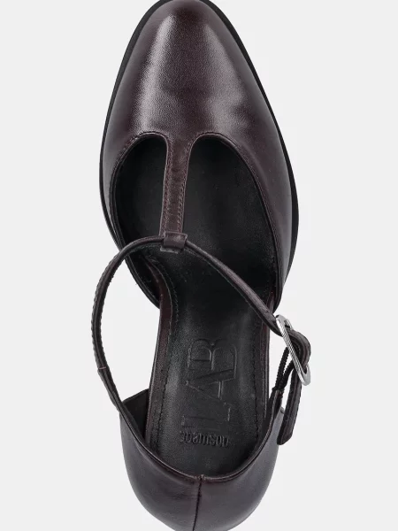 Кожаные туфли Answear.lab бордовые