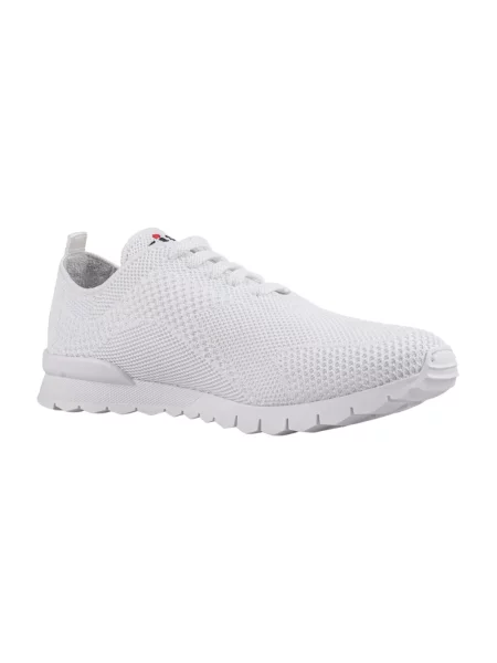 Dzianinowe sneakersy Kiton białe