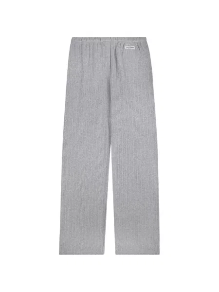 Pantaloni Sporty & Rich cu autograf gri