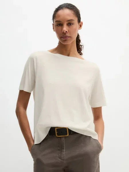 Футболка Marc O’Polo бавовна/ліоцел білий