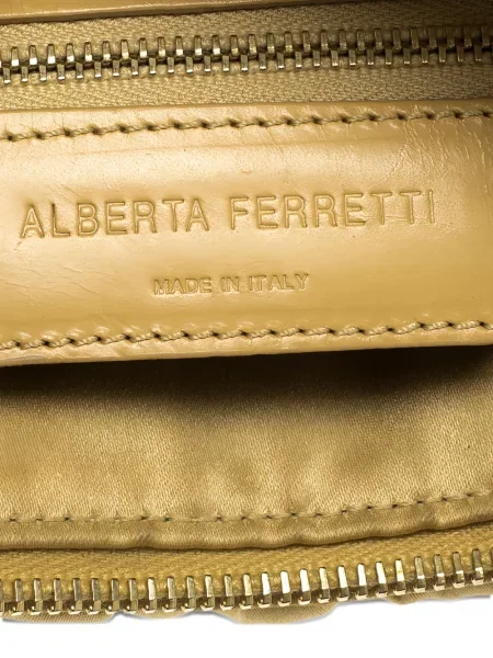 Geantă Alberta Ferretti din satin