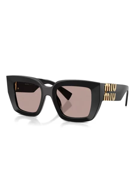 Ochelari de soare pătrați Miu Miu Eyewear negru