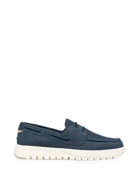 Pantofi loafer Geox cu șireturi din dantelă albastru