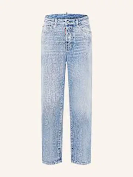 Jeansy Straight Boston blau niebieskie