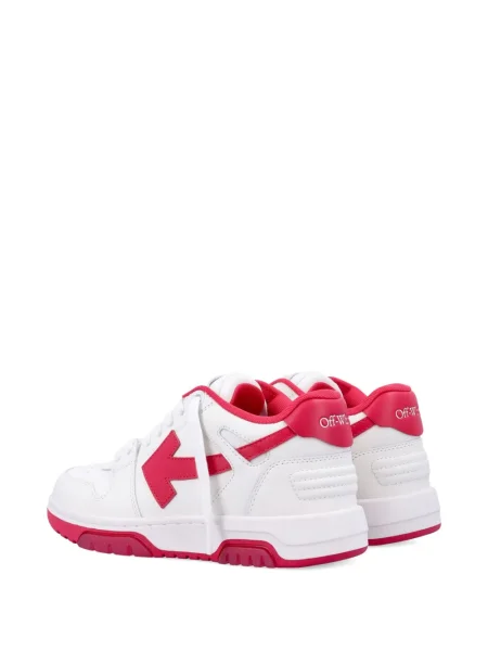 Sneakerși Off-white din piele alb