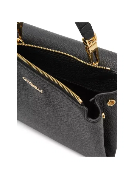 Mała torebka Coccinelle skórzana czarna