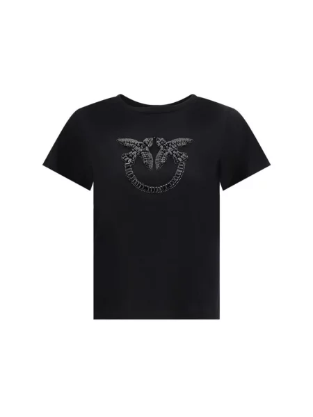 Koszulka Pinko z kryształkami czarna