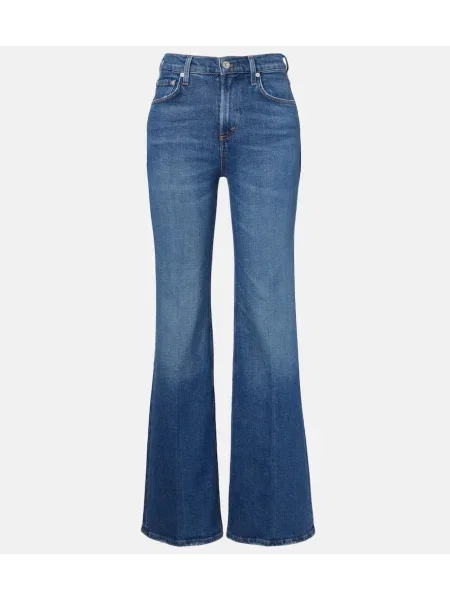 Džínsy so strihom ku čižmám Citizens Of Humanity modrá