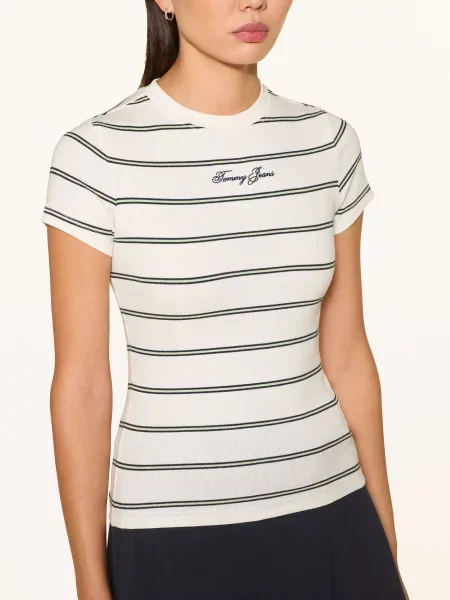 Tommy Jeans T-Shirt weiss biała