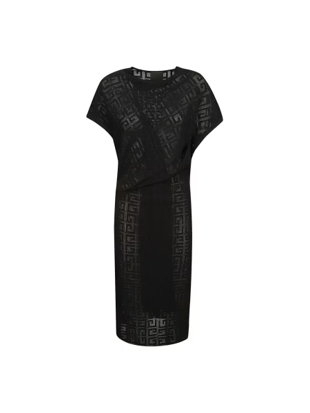 Dzianinowa sukienka Givenchy czarna