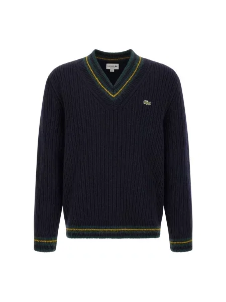 Sweter Lacoste granatowy
