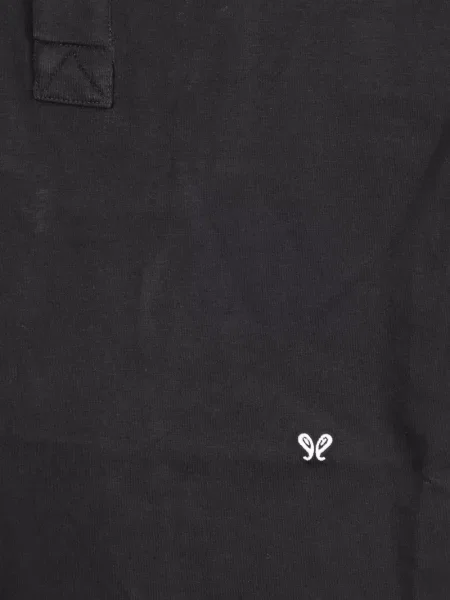 Tricou polo Rhude cu autograf negru