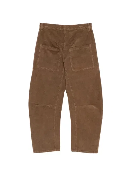 Pantaloni Nili Lotan de catifea cord maro
