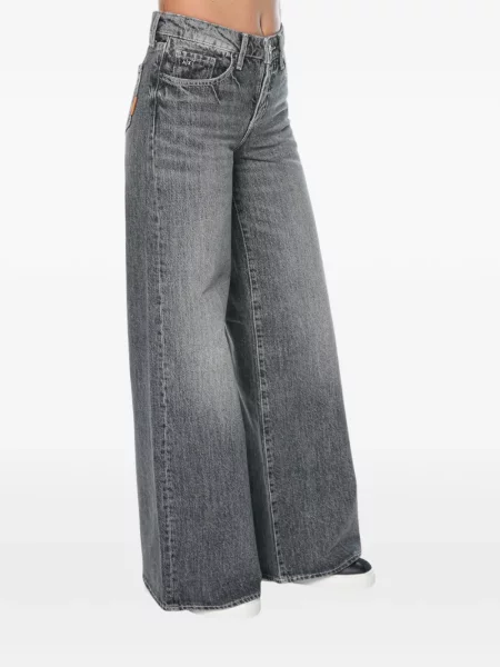 Široké džínsy Armani Exchange sivá