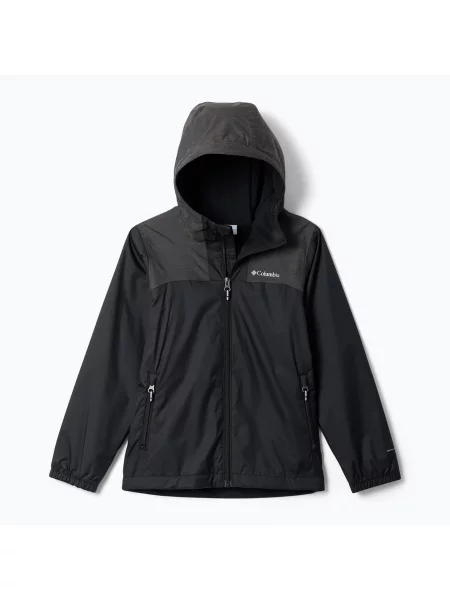 Gyermek esőkabát Columbia Rainy Trails III Fleece Lined black. Méret: S fekete