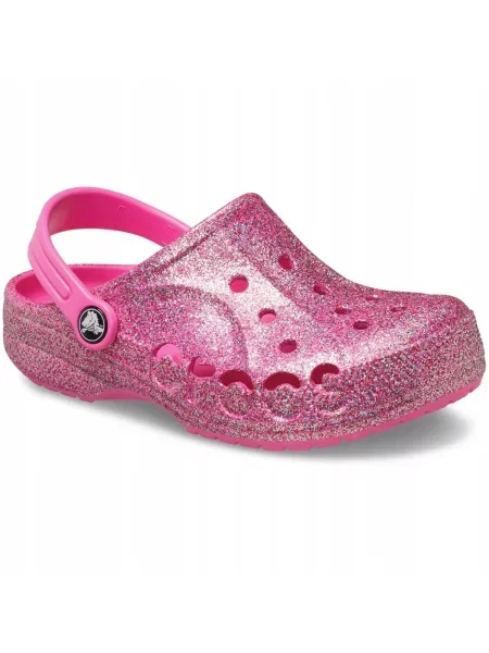 Chodaki Dla Dzieci Crocs Baya Glitter Kids Clog . różowe