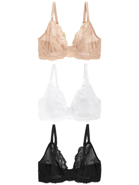 Next Sutien bej închis / negru alb