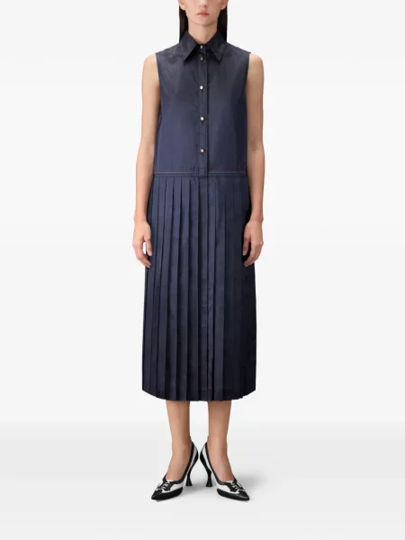 Rochie midi Thom Browne albastru