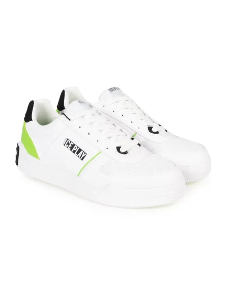 Sneakersy Ice Play skórzane białe