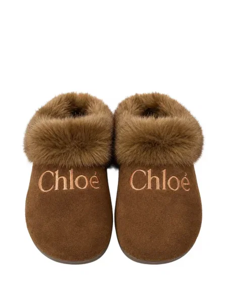 Dětské bačkory Chloé hnědé
