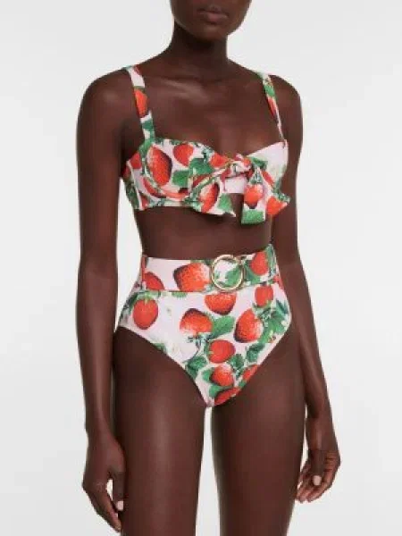 Bikini Alexandra Miro nyomtatás piros