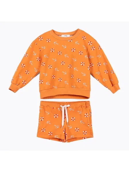 Gyerek szett KID STORY Pulóver és Rövidnadrág summer resort Bluza i Spodenki SETBLSHSR