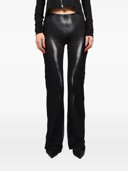 Pantaloni Jean Paul Gaultier plasă negru