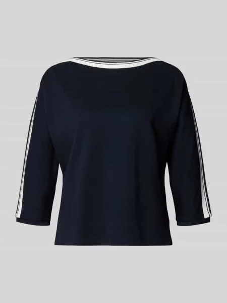 Sweter o kroju relaxed fit z mieszanki model ‘Kelva’ Someday granatowy