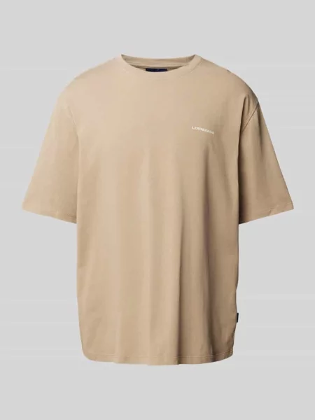 T-shirt o kroju oversized z nadrukiem z logo Lindbergh