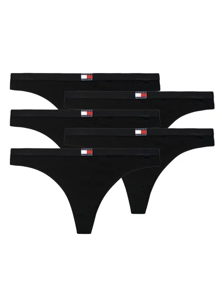 Chiloți tanga Tommy Hilfiger negru