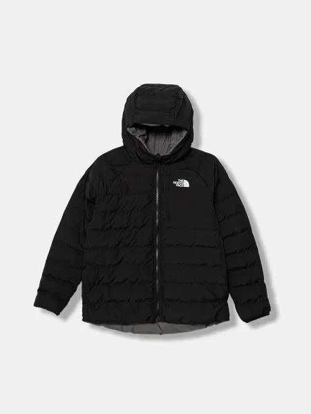 The North Face geacă reversibilă pentru copii G REVERSIBLE PERRITO HOODED JACKET negru