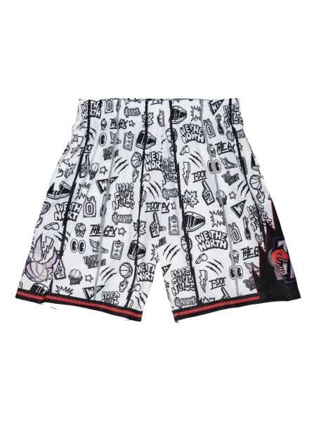 Pantaloni scurți Mitchell & Ness alb