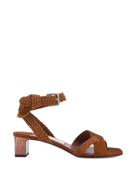 Remenčić sandale Jimmy Choo upletena smeđa