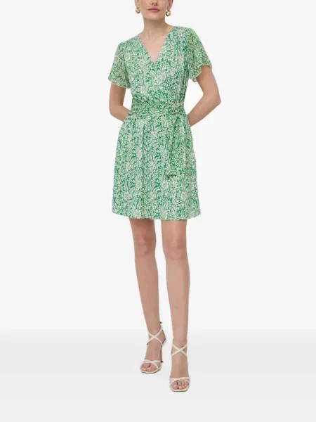 Rochie mini Morgan cu model floral cu imagine verde
