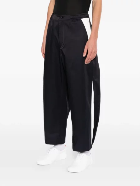 Kalhoty Thom Browne se záplatami modré