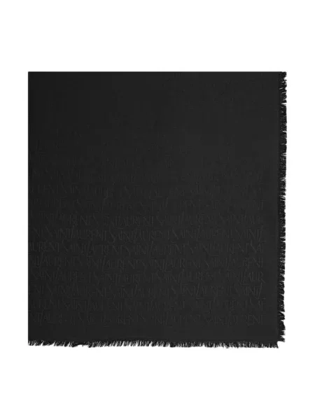 Szal Saint Laurent wełniana czarna