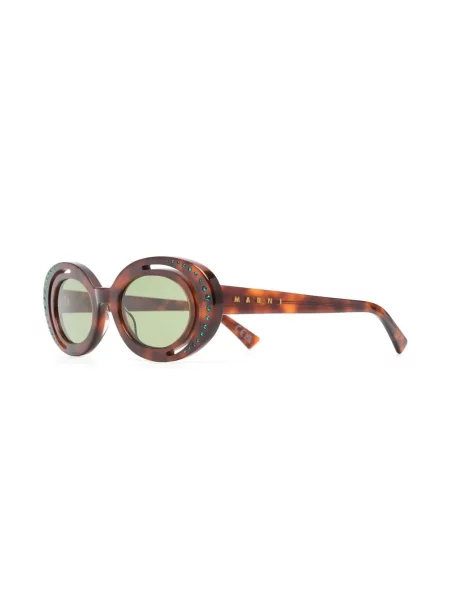 Saulės akiniai Marni Eyewear ruda