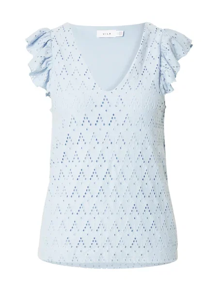 VILA Tricou VIAmalina deschis albastru