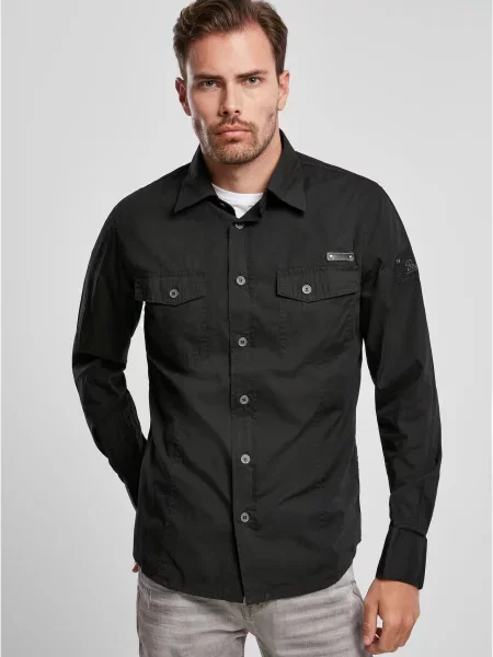 Бизнес риза Brandit черно
