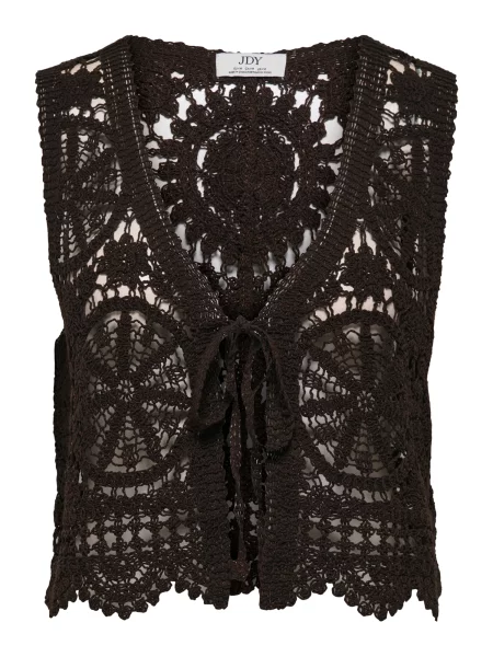 JDY Vestă tricotată JDYVIC ciocolatiu