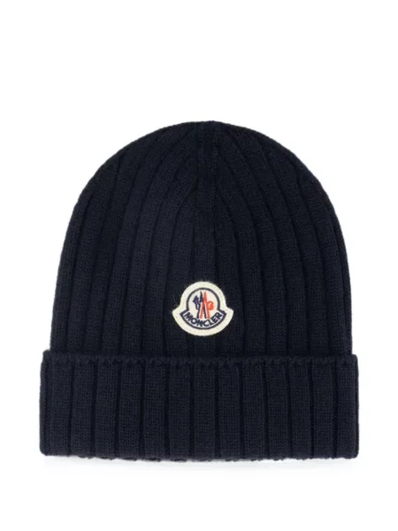 Czapka dziecięca Moncler Enfant niebieska