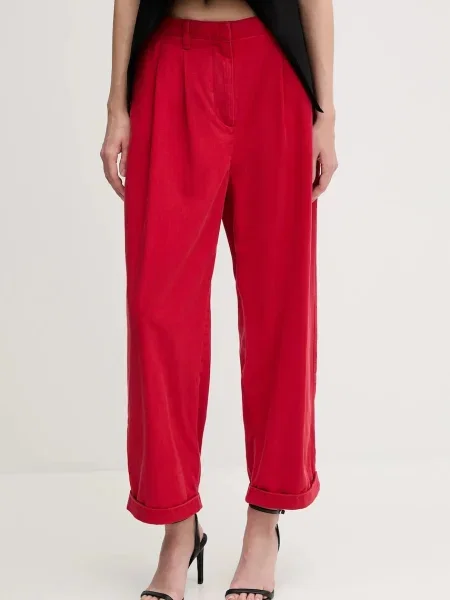 Hlače Tommy Hilfiger rdeča