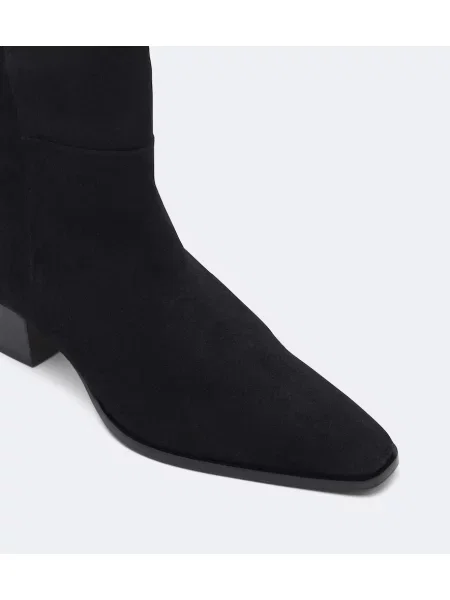 Cizme Aeyde din piele de căprioară negru