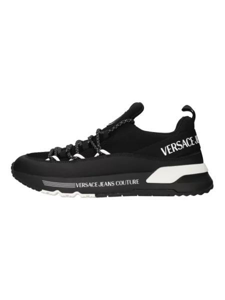 Sneakersy Versace Jeans Couture skórzane czarne