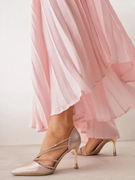 Pantofi stiletto Jaenlith șampaniei
