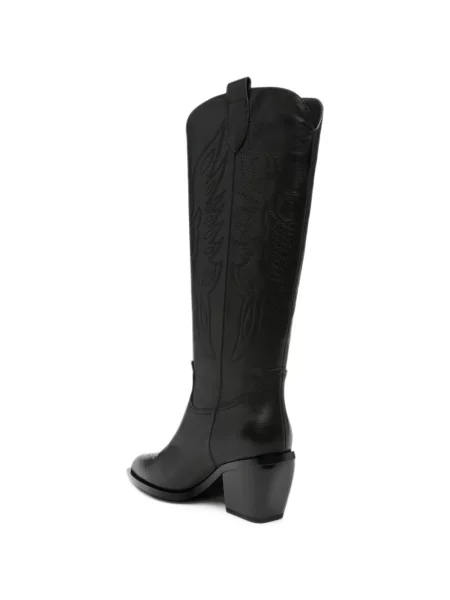 Botine Linda Baumann din piele negru